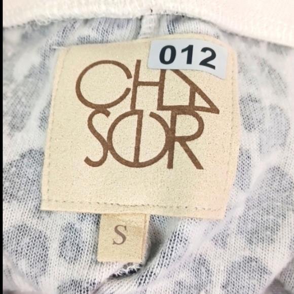 CHASER Cream & Black Cheatah/Leopard Print Light Weight Jersey Style Sweat Pants - Picture 11 of 13